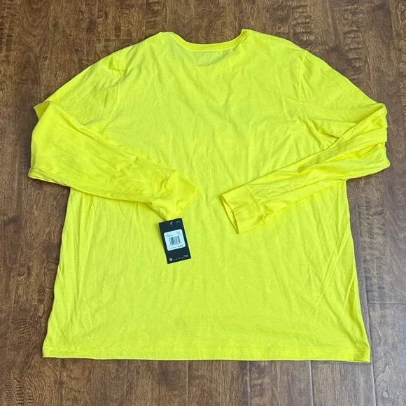 Nike Vibrant Yellow Long Sleeve Tee Size XXL - Picture 12 of 17